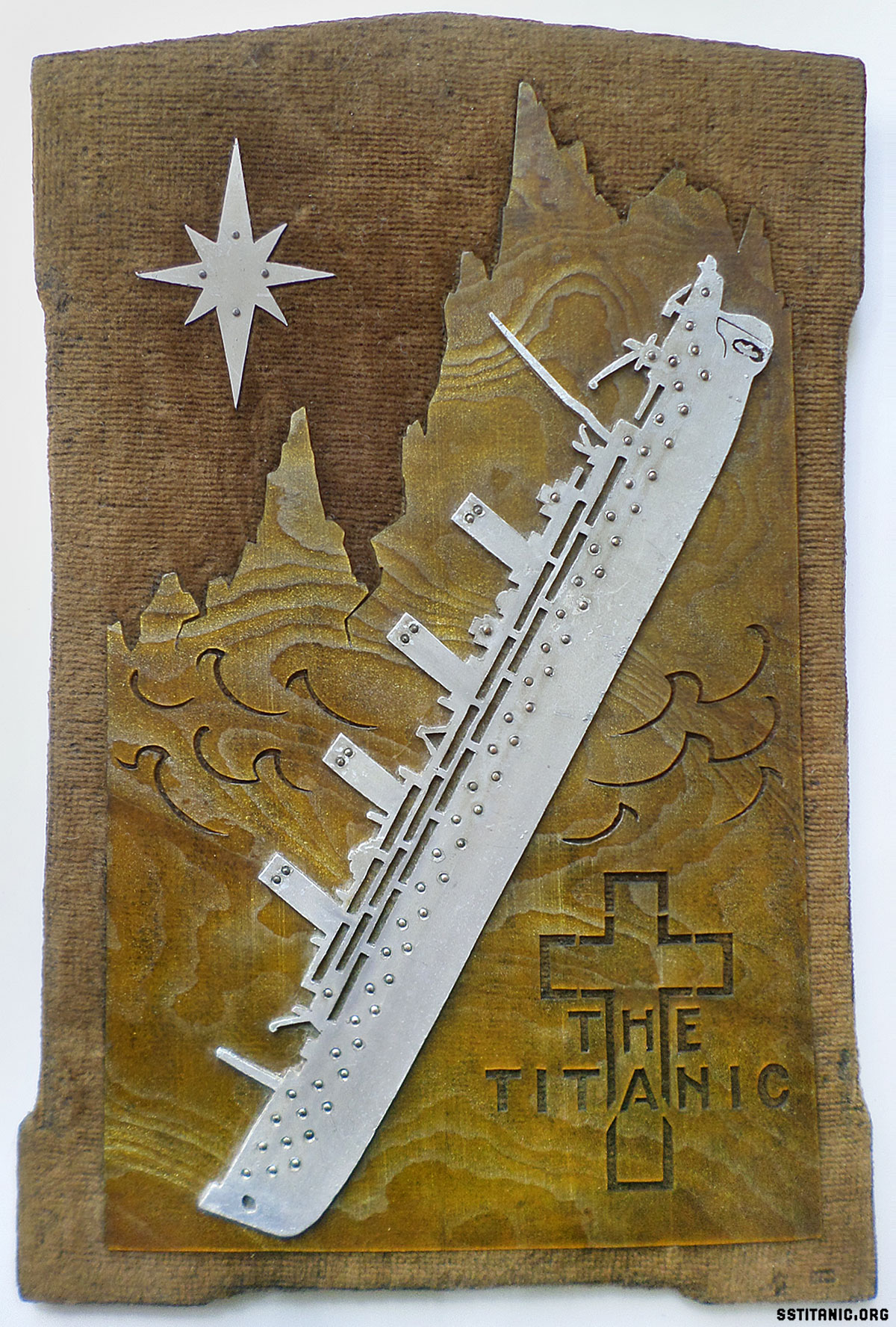 memorial scroll saw commemorative piece titanic 1912