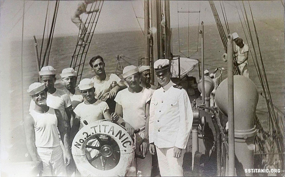uss petrel no.2 life preserver ring buoy lifebuoy lifesaver photo titanic 1912