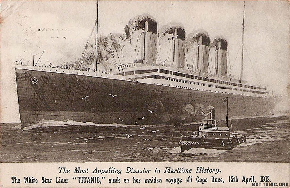 valentine s series postcard post sinking titanic 18 april 1912